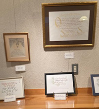 カリグラフィー教室 作品展