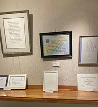 カリグラフィー教室 作品展